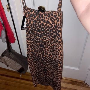 Brand new long cheetah dress